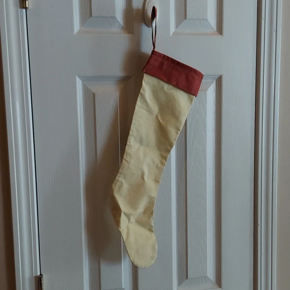 NWOT FATHER CHRISTMAS STOCKING SET OF 2 - VINTAGE RARE!